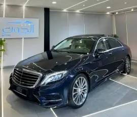 SPECIAL DARK BLUE MERCEDES S500 V8 || GCC  || FULL