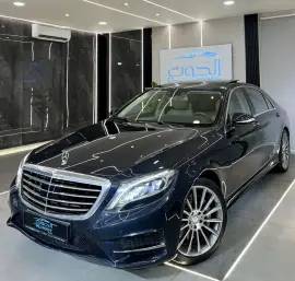 SPECIAL DARK BLUE MERCEDES S500 V8 || GCC  || FULL
