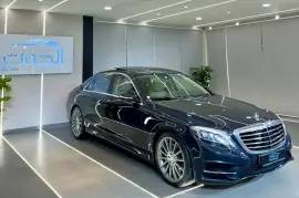 SPECIAL DARK BLUE MERCEDES S500 V8 || GCC  || FULL