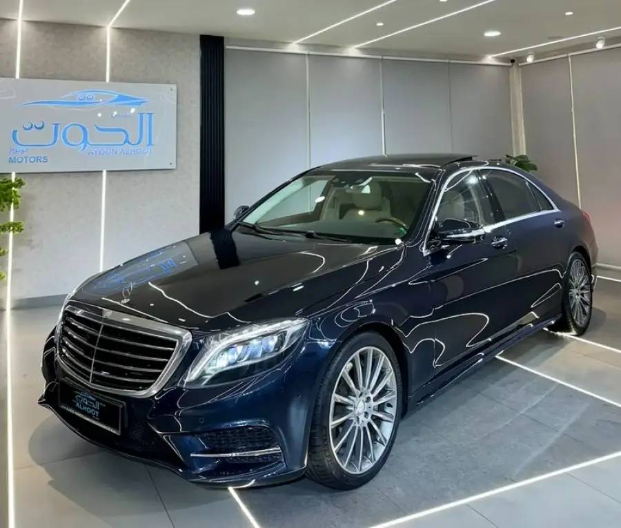 SPECIAL DARK BLUE MERCEDES S500 V8 || GCC || FULL