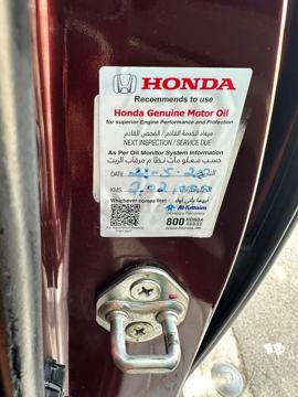Honda Odyssey GCC agency maintenance