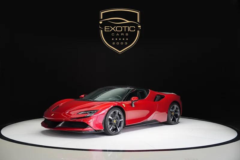 SF90 STRADALE ASSETTO FIORANO | ROSSO RED | FULL CARBON INTERIOR + EXTERIOR | SERVICE UNTIL DEC 2028